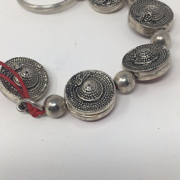 Red Hat Society Key Chain‎ Key Ring 6.5" Red enamel - Picture 5 of 9